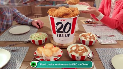 Food trucks autônomos do KFC na China