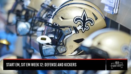 Fantasy Football Defense and Kickers Rankings: Week 12