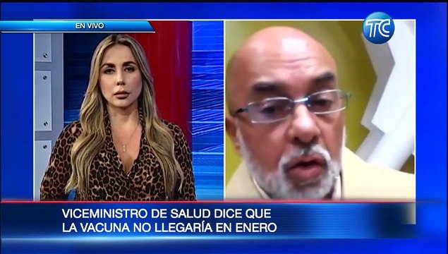 Viceministro de Salud, Xavier Solórzano: Las vacunas no llegarán en enero