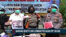 Pengedar Uang Palsu Ditangkap! 8.000 Lembar Pecahan 100 Ribu Rupiah Jadi Barbuk!