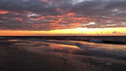 A stunning November sunrise over the ocean