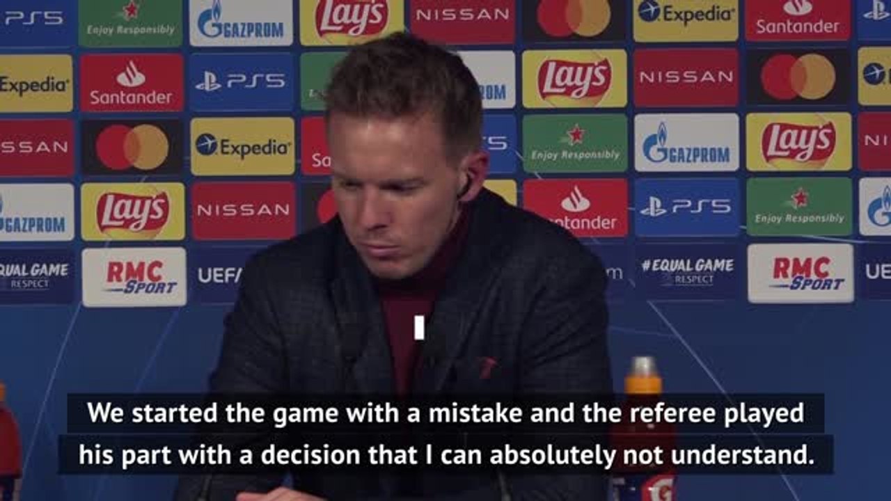 Nagelsmann fumes over penalty in Leipzig defeat to PSG