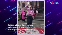 Susi Pudjiastuti Kembali Viral, Liak-liuk Menari Khas Minang