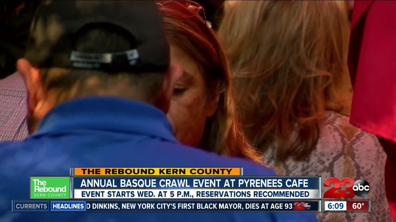 The Rebound: Pyrenees Cafe  to participate in Annul Basque Crawl