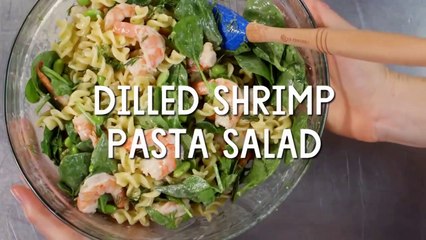 Dilled Shrimp Pasta Salad - A Fun, Easy and Delicious Salad