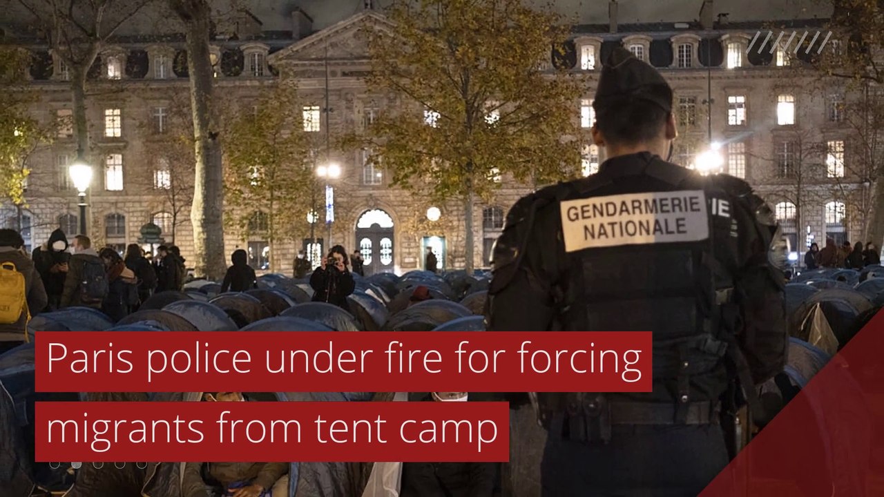 Paris police under fire for forcing migrants from tent camp, and other top stories in international news from November 25, 2020.