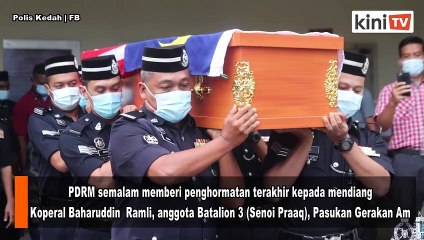 PDRM beri penghormatan terakhir buat anggota PGA terkorban