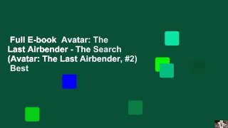 Full E-book  Avatar: The Last Airbender - The Search (Avatar: The Last Airbender, #2)  Best