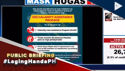 #LagingHanda | SSS, patuloy ang pamimigay ng assistance packages sa mga miyembro nitong apektado ng kalamidad