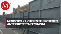 'Blindan' Palacio de Bellas Artes por protestas de mujeres