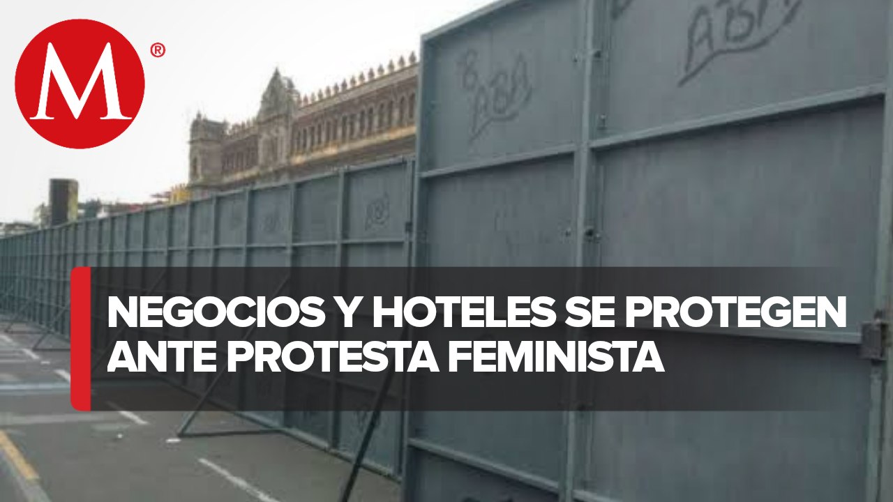 'Blindan' Palacio de Bellas Artes por protestas de mujeres