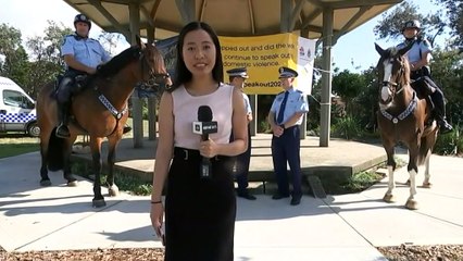 Police and advocates attend COVID-safe event in Sydney