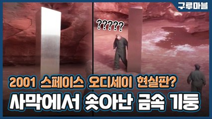[구루마블] '외계인이 놓고 갔나?' 사막 한복판에서 발견된 금속 기둥 / YTN
