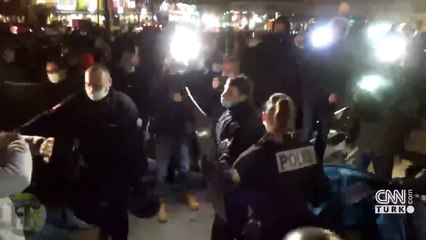 Paris'te polis şiddeti | Video