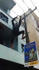 புயுல், மழையிலும் கடமை தவறாது பணி செய்யும் EB ஊழியர்கள் - வீடியோ