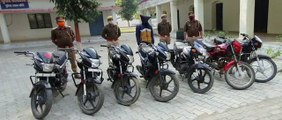 लखीमपुर खीरी: चोरी की सात मोटर साइकिल सहित एक शातिर अभियुक्त गिरफ्तार