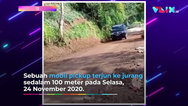 Momen Ngeri, Mobil Terguling Nyemplung Jurang
