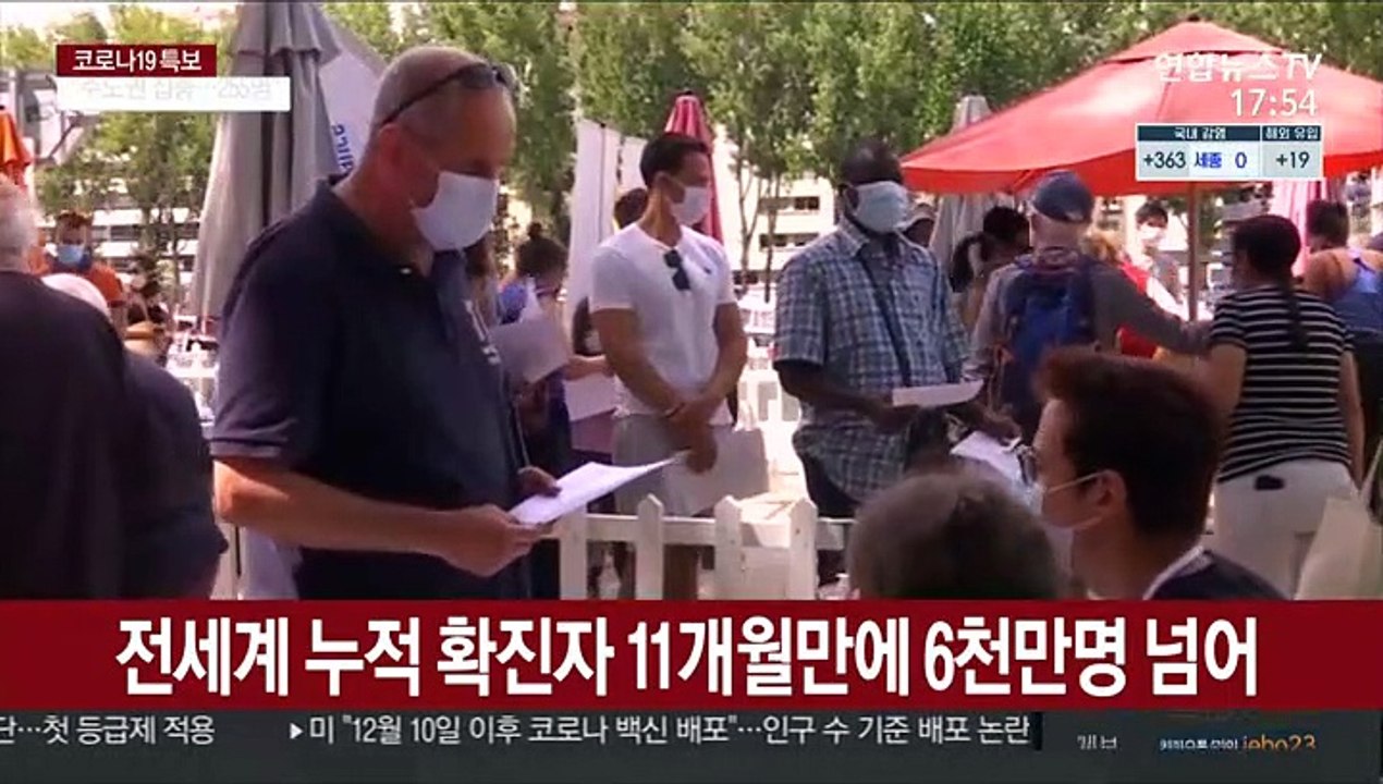 전세계 확진 6천만명…성탄 시즌 봉쇄 푸는 유럽