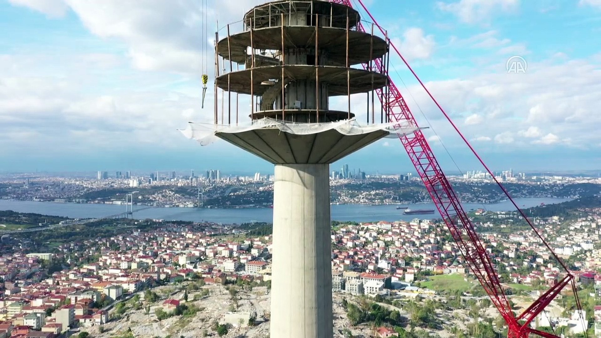 istanbul camlica televizyon kulesi drone dailymotion video