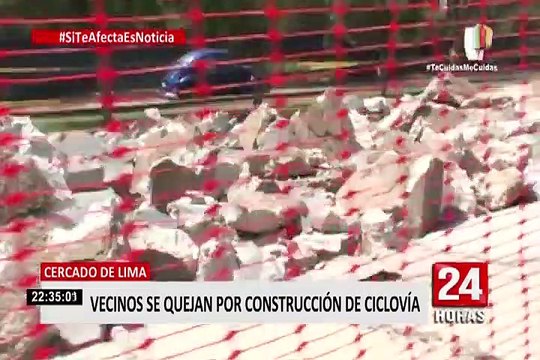 Cercado de Lima: vecinos denuncian destrucción de veredas por construcción de ciclovía