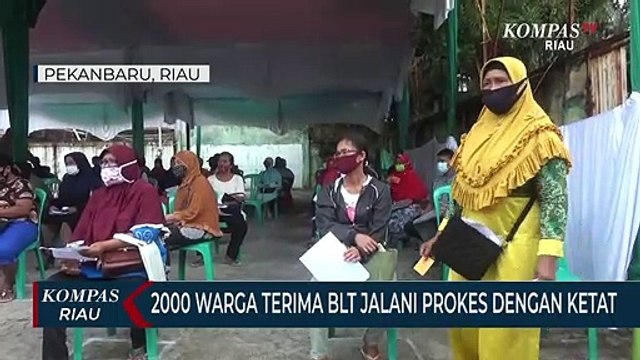 2000 Warga Terima BLT Jalani Prokes Dengan Ketat