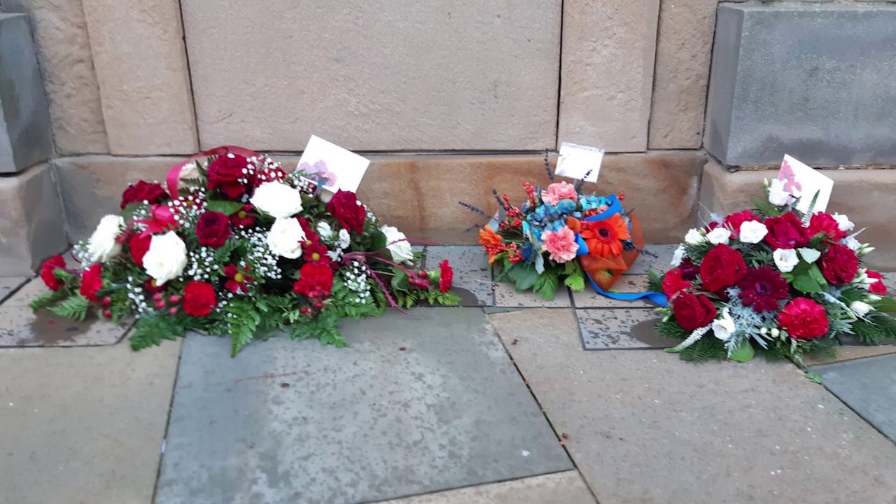 Gathering at Keel Square to pay respects to John Hays