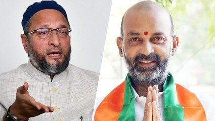 Télécharger la video: Owaisi hits back at BJP over Telangana party chief's 'surgical strike on intruders' remark