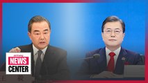 Pres. Moon to meet China's top diplomat Wang Yi