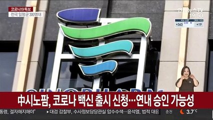 中시노팜, 코로나 백신 출시 신청…연내 승인 가능성