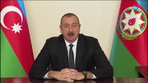 BAKÜ - Azerbaycan Cumhurbaşkanı Aliyev, Kelbecer'in işgalden kurtulması sonrası halka hitap etti (1)