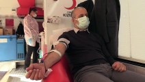 AMASYA - Kadına şiddete dikkati çekmek için vatandaşlar kan bağışında bulundu
