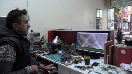 SİİRT - Vitrin camını kıran hırsızlar ucuzlarını bırakıp pahalı telefonları çalmış