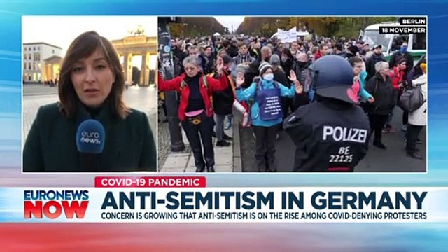 Is anti-Semitism on the rise in Germany among groups protesting COVID restrictions?