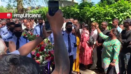 Funérailles de la WPC Dimple Raghoo tuée en service