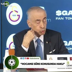 Mustafa Cengiz : "Hocamız süre konusunda haklı"