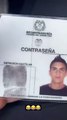 Mateo Carvajal mostró la foto de su documento de identidad cuando tenía 18 años