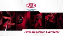 Filter Regulator Lubricator Unit Proper Connection & Setup Demo - Reed Manufacturing