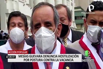 Acción Popular: Mesías Guevara denuncia hostilización por postura contra la vacancia