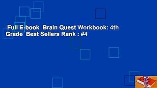 Full E-book  Brain Quest Workbook: 4th Grade  Best Sellers Rank : #4