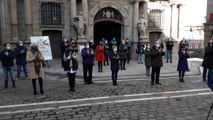 Concentracíon en Pamplona por víctimas de violencia de género