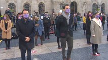 Acto contra la violencia machista en Barcelona