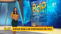 Pamela Acosta leyendo los principales diarios de circulacion nacional - martes 24 de noviembre del 2020