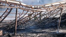 İZMİR - Piknik ve eğlence tesisinde çıkan yangın söndürüldü