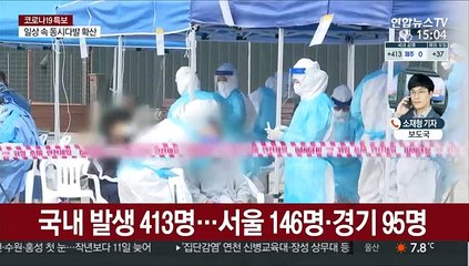 탁구장·소모임·사우나 집단감염…신규 확진 450명