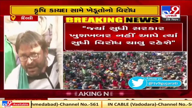 Security tightened at Singhu border as farmers continue their protest against the farm laws _TV9News