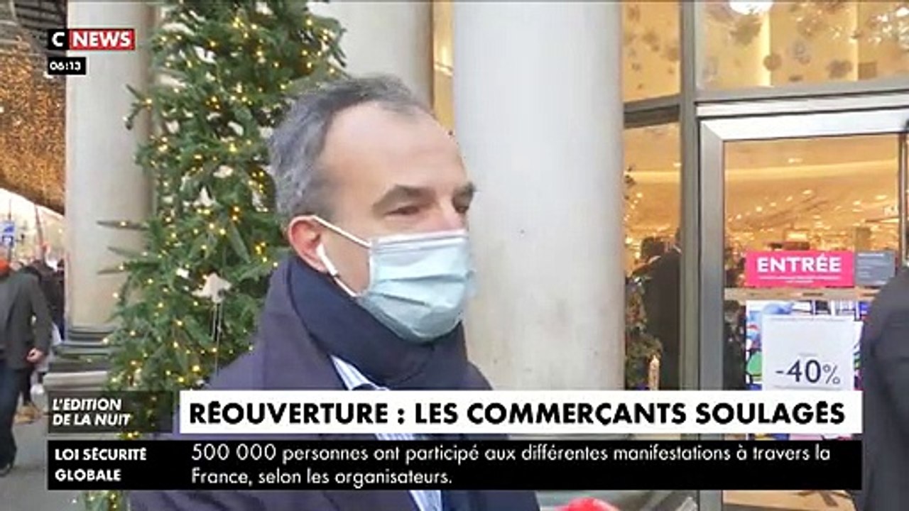 Coronavirus - En France, tous les magasins ont rouvert samedi jusqu'à 21H00 maximum, couvre-feu oblige, en respectant un protocole sanitaire strict