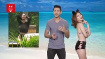 [BIKINI NEWS]  Bikini News - Kim Kardashian in thong briefs on beach in Mexico