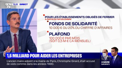 1,6 milliard pour aider les entreprises - 25/11