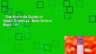 The Monocle Guide to Good Business  Best Sellers Rank : #1
