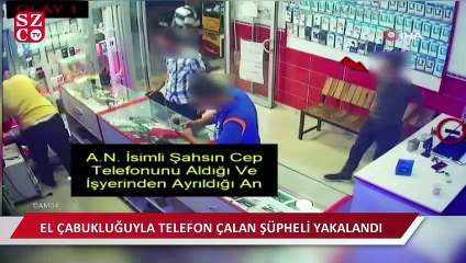 Telefon hırsızı yakalandı